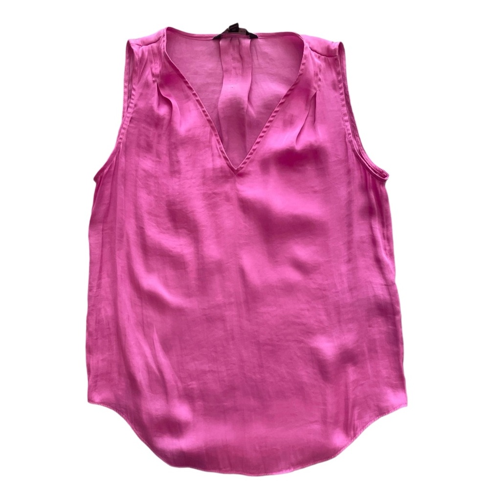 Banana Republic Silky Satin Tank/Camisole Hot Pink Sleeveless Women's Top